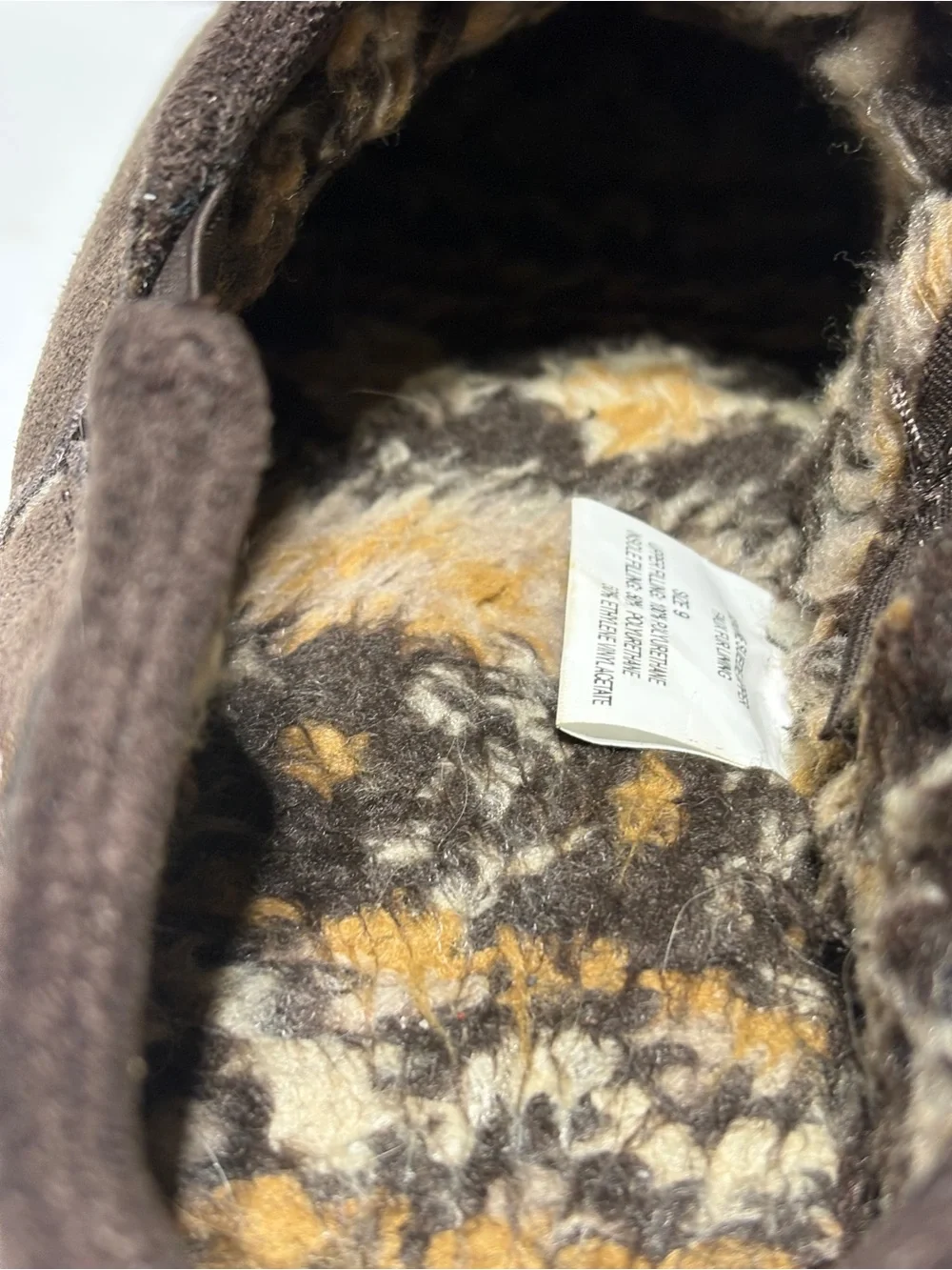MUK LUKS Men's Matt Printed Berber Suede Clog Slip-Ons Size 9